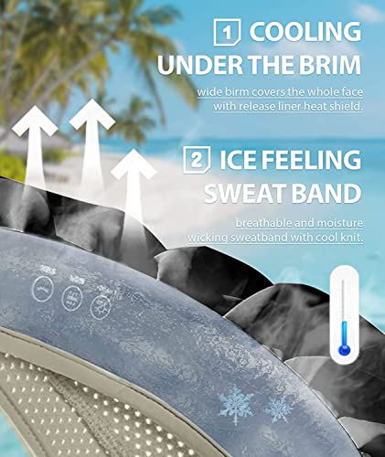 Beneunder Large Brim Foldable Sun Visor For Women Upf50+ Uv Protection (Beige) #TOP2