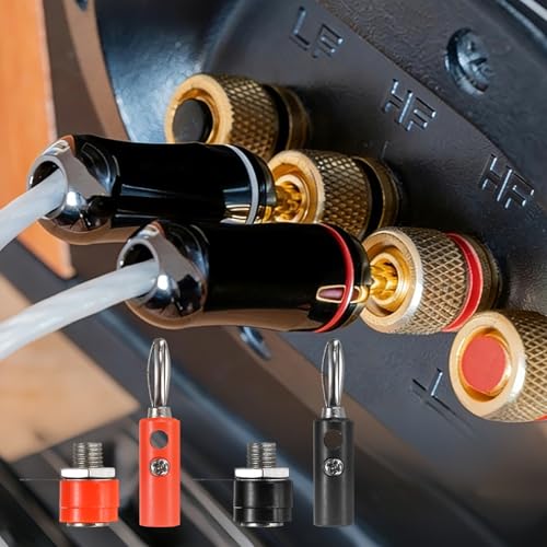 Conectores banana de 4 mm para cable de altavoz y poste de conexión hembra macho 5