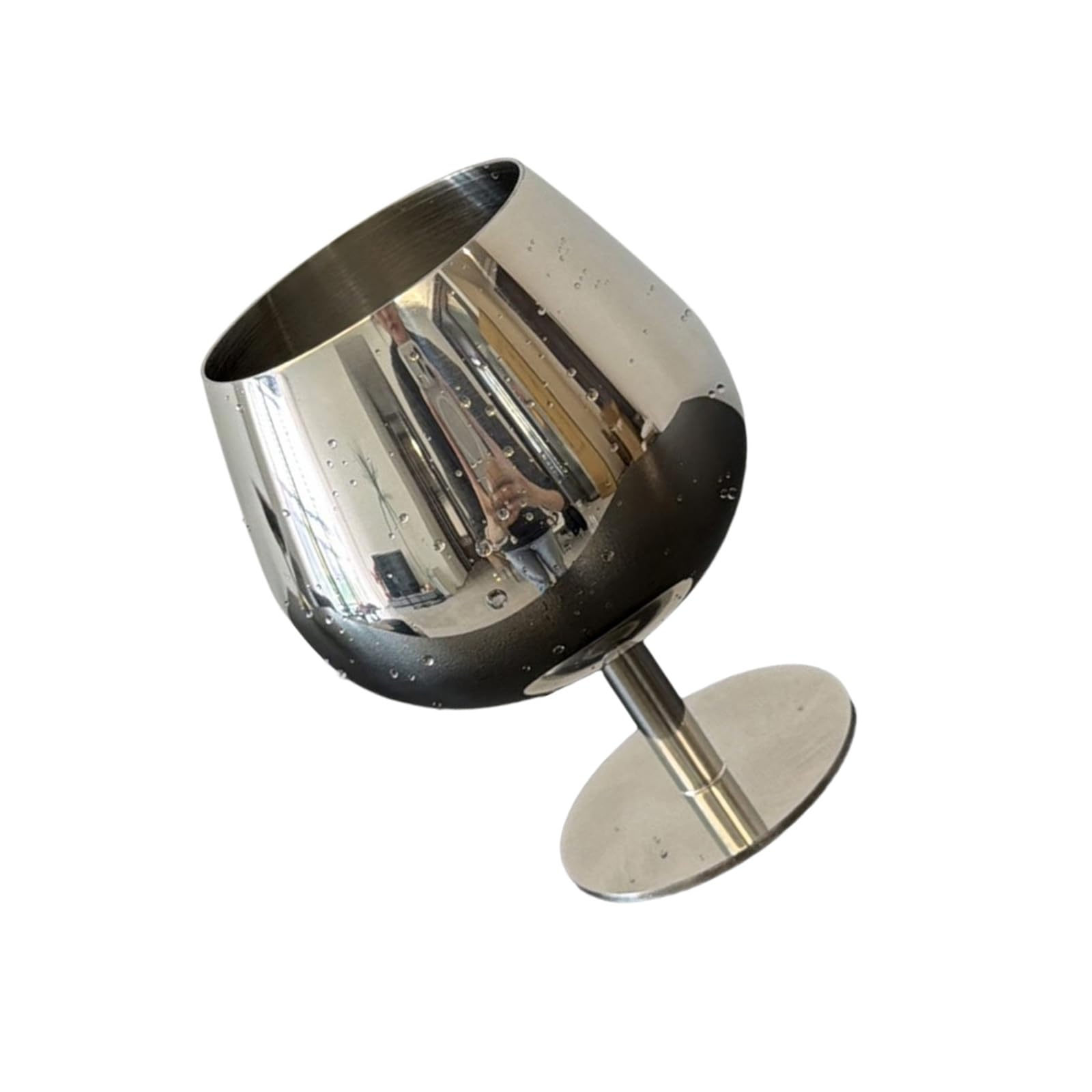 NVOQILIN Multipurpose Footed Stainless Steel Dessert Bowl Ice Cream Puddings Serving Cup for Restaurants and Family Gatherings High Foot Bowl