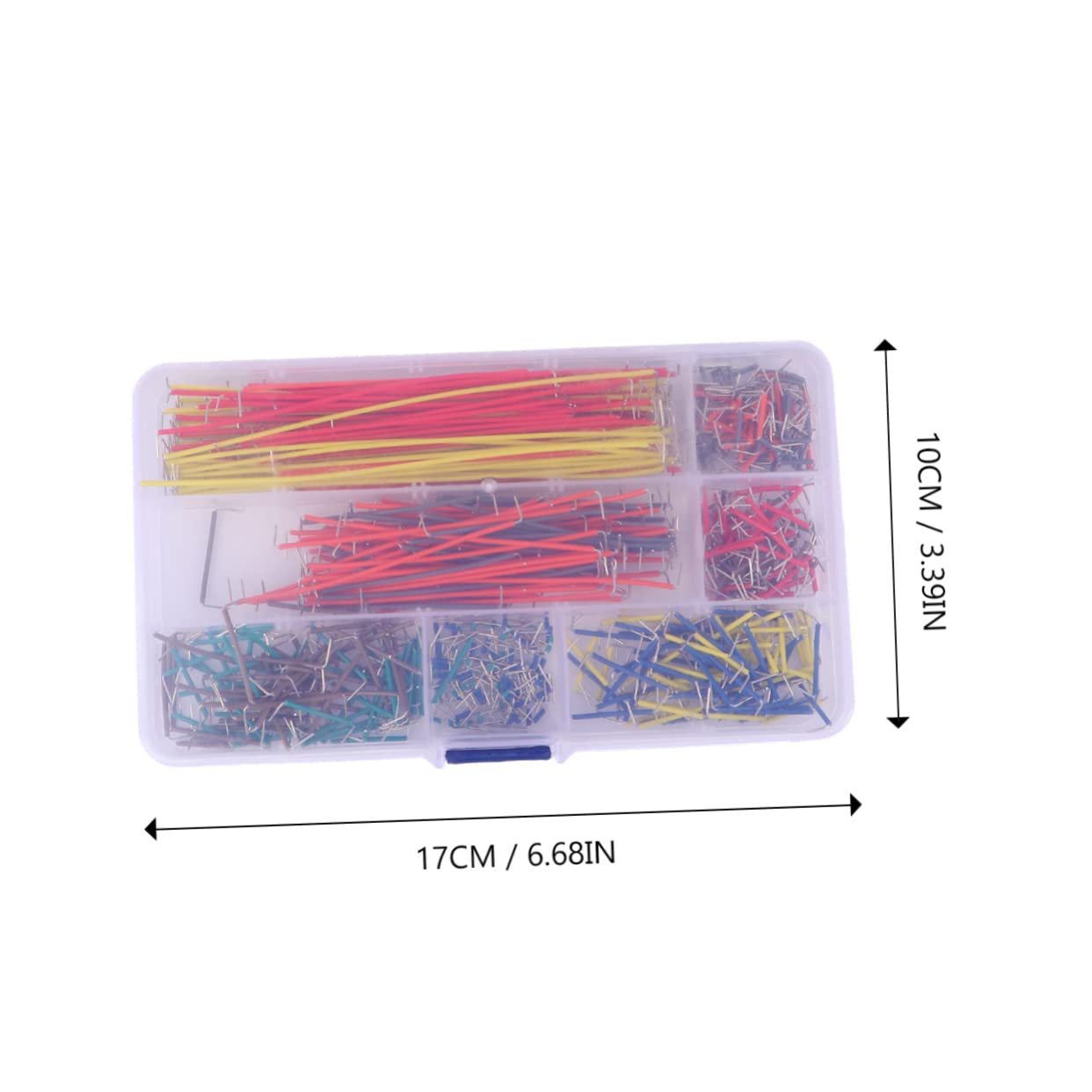 1680pezzi Jumper Wire Assortiti Lunghezze Per Breadboard Di Cavi Preformati Con Scatola Per Prototipazione Elettrica e Circuiti Pcb