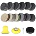 AoHao 184pc Schleifscheiben 50mm Klett Nasse Trockene schleifpads, Runde Schleifpapier (Körnung 60-10000 Grit), Exzenterschleifer Schleifblätter für Metall Holz Glas Auto Polieren