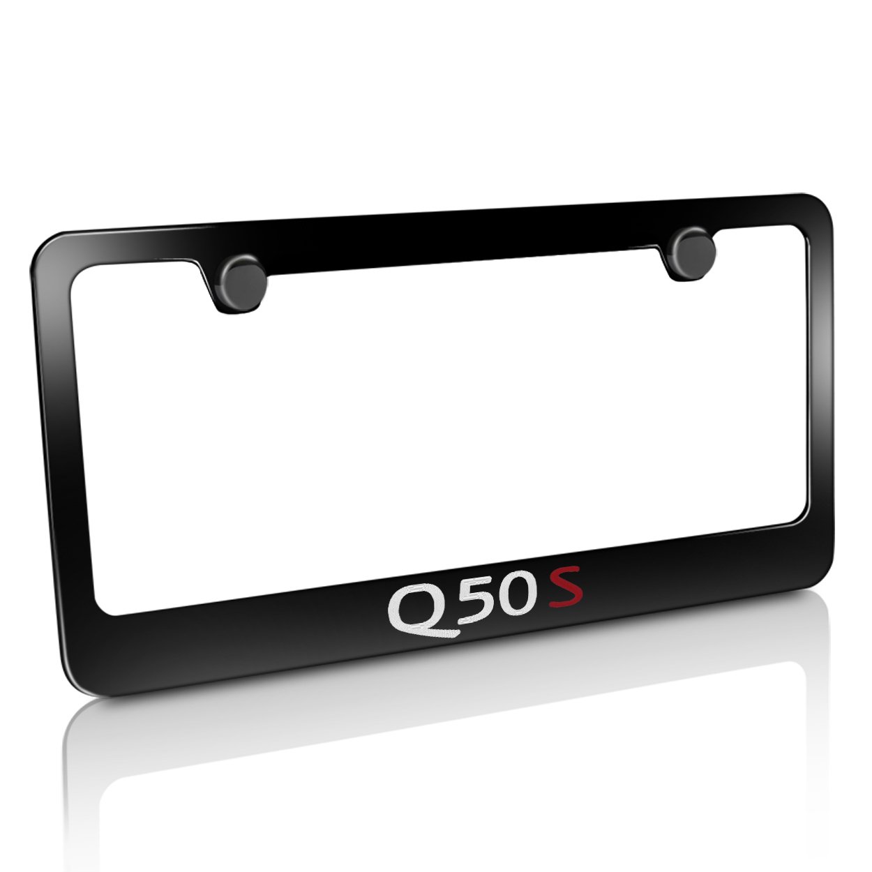 IPick Real Carbon Fiber License Plate Frame For Nissan Maxima - Gloss Black, UV Protected & Lightweight