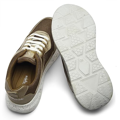 Image of SOLETHREADS Glam Casual Sneaker Lightweight Cushioned Lace-up Shoes for Women