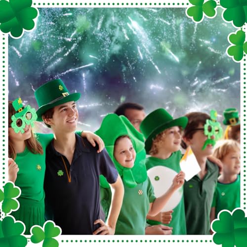 Image of Landical 30 Pcs St Patricks Day Enamel Pins Bulk Green Irish Shamrock Lapel Brooch Pins St Patrick Day Souvenir Jewelry Gift for Irish Holiday Clothes Backpack Hat Jacket Accessories Decoration