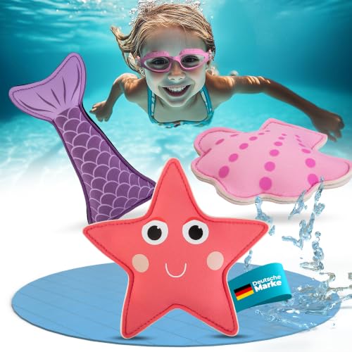 KIDVERSE Tauchtiere für Kinder - Geprüftes Wasserspielzeug - Neopren Tauchspielzeug für Kinder - Buntes Schwimmbad Spielzeug zum Tauchen Lernen - Pool Spielzeug (Ocean Magic Pink)