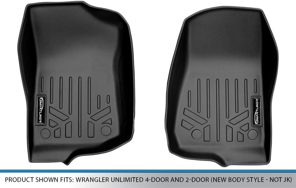SMARTLINER Floor Mats 1st Row Liner Set Compatible with 2020-2025 Jeep Gladiator