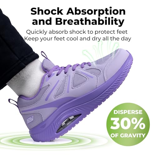Image of AOV Women Arch Support Walking Shoes Orthotic Sneakers for Plantar Fasciitis Foot and Heel Pain Relief Tennis Shoes