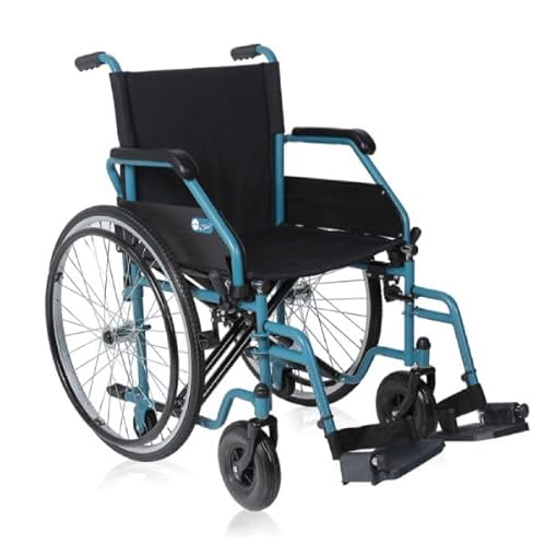 Moretti Carrozzina adattiva pieghevole START 3 - ARDEA ONE, Celeste, 43CM, 19kg, Portata max 130kg