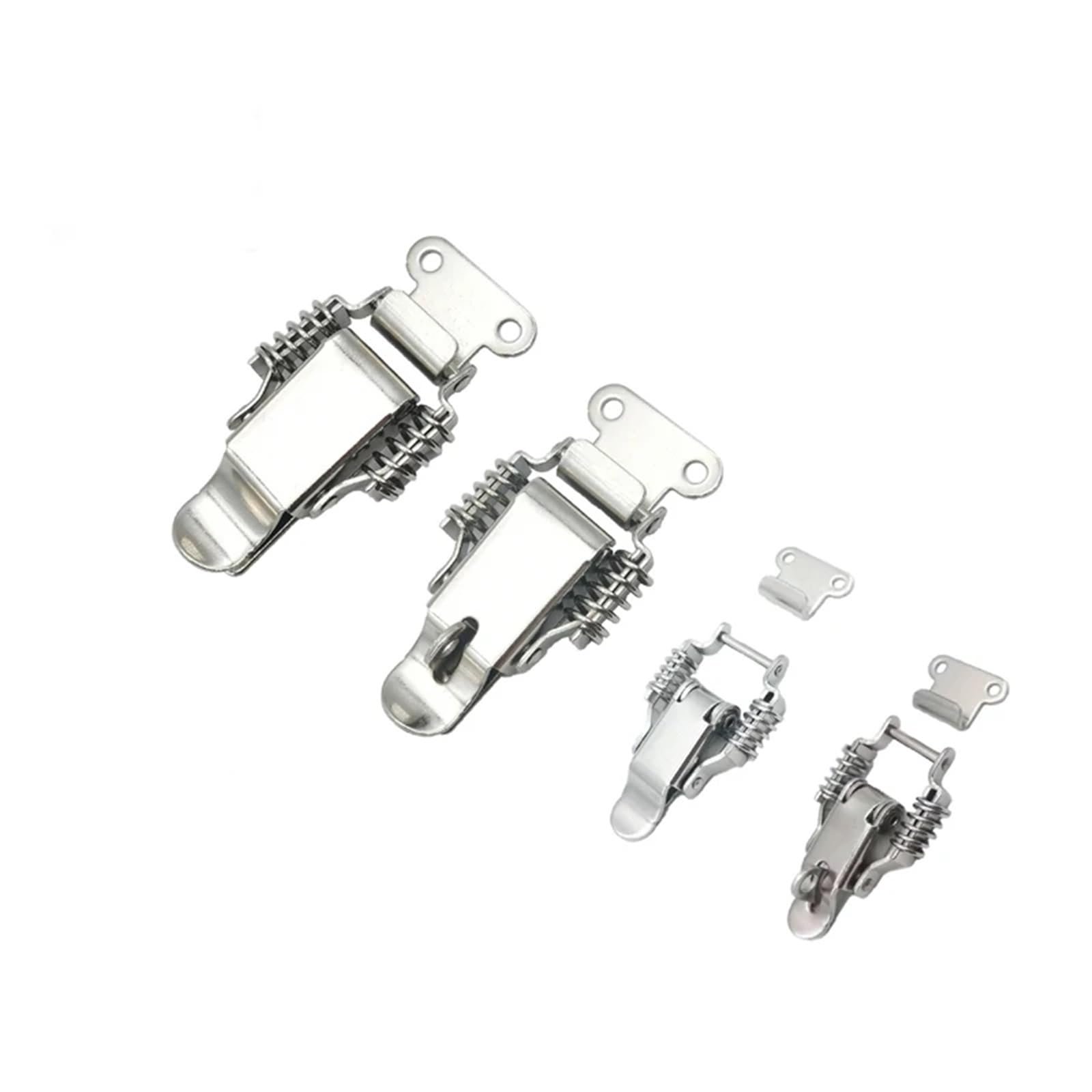 Boucle à ressort DK109, 5 pièces, crochet de boucle en fer nickelé, boîte en bois, moraillon, pince à ressort, boucle à bascule(5pcs-109-Iron)
