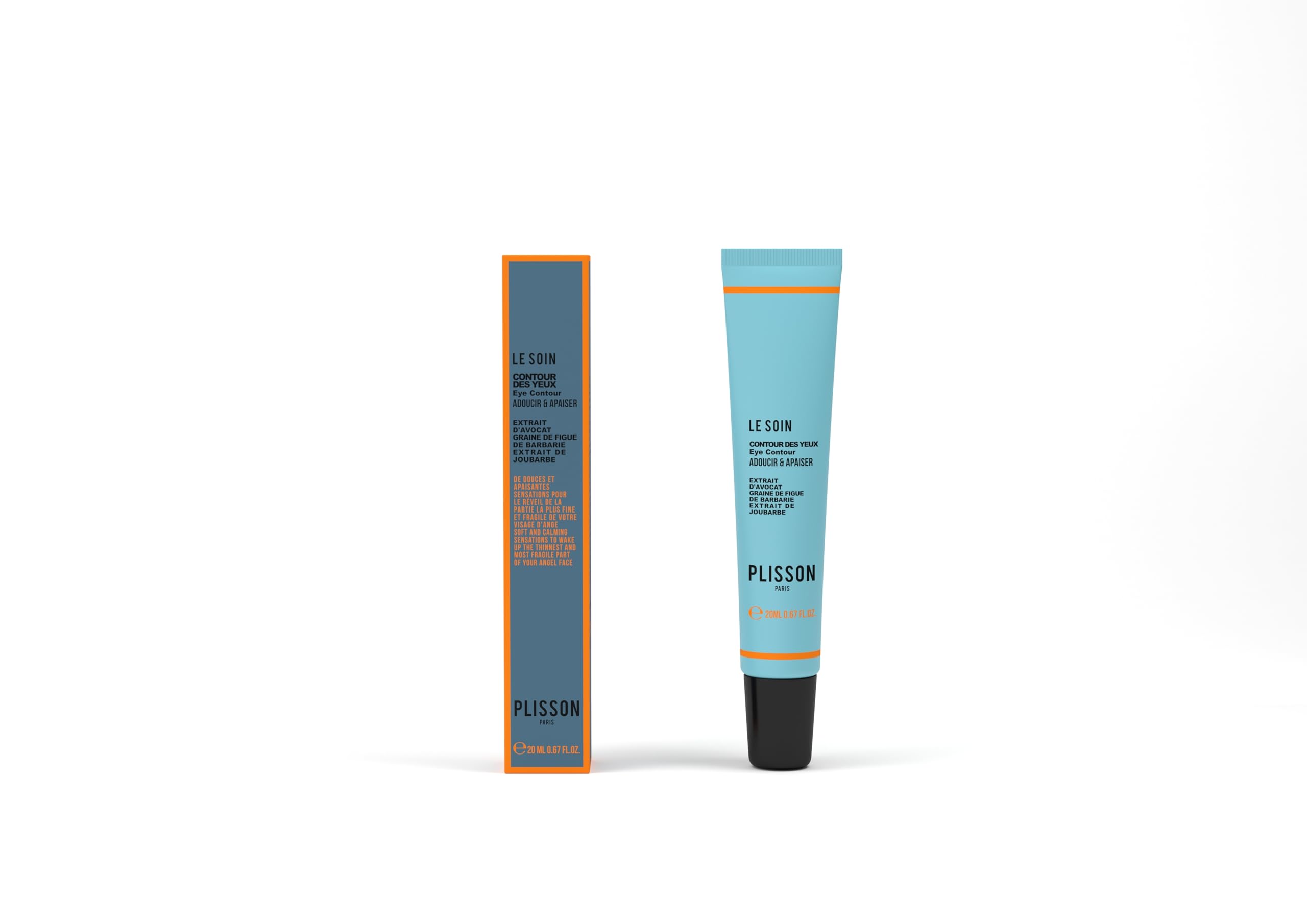 Plisson - Contour des Yeux Homme - Tous Types de Peaux - 98% d’Ingrédients d’Origine Naturelle - 20 ml