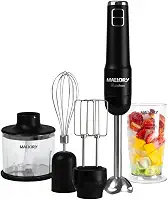 Mixer Mallory Multifree – 4 em 1, 14.000 RPM, Bateria de Longa Duração, Função Pulsar e Turbo, Lâminas de Aço Inox, Copo Ultra Resistente - Bivolt