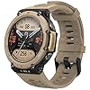 Amazfit T-Rex 2 Smart Watch for Men, Dual-Band & 6 Satellite Positioning, 24-Day Battery Life, Ultra-Low Temperature Operation, Rugged Outdoor GPS Military Smartwatch, Real-time Navigation-Khaki