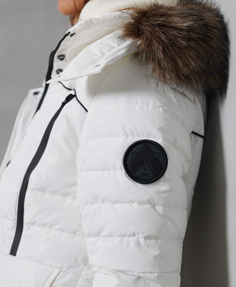 Superdry Mujer Chaqueta Acolchada Glacier Blanco 38
