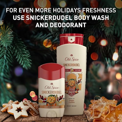 Old Spice Body Wash for Men, Long-Lasting Snickerdudel Scent, 16 fl oz | Sugar Cookie Notes | 24/7 Shower Fresh | Gentle For All Skin Types | Limited Edition Stocking Stuffer | Holidudes Collection - image 8