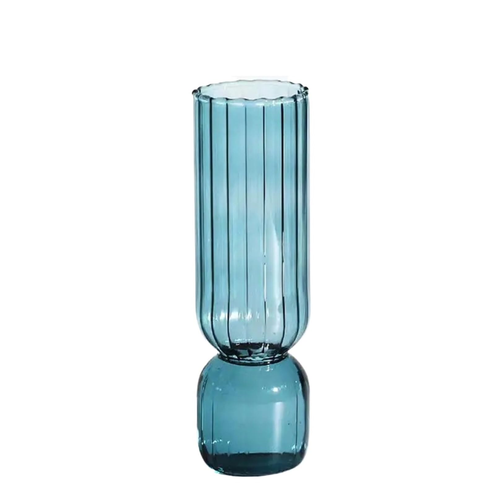 QuxetlRyz Glass Hydroponic Vase Colored Glass Vase Flower Arrangement Hydroponics Ball Art Ware Tabletop Home Decor(Color 12)