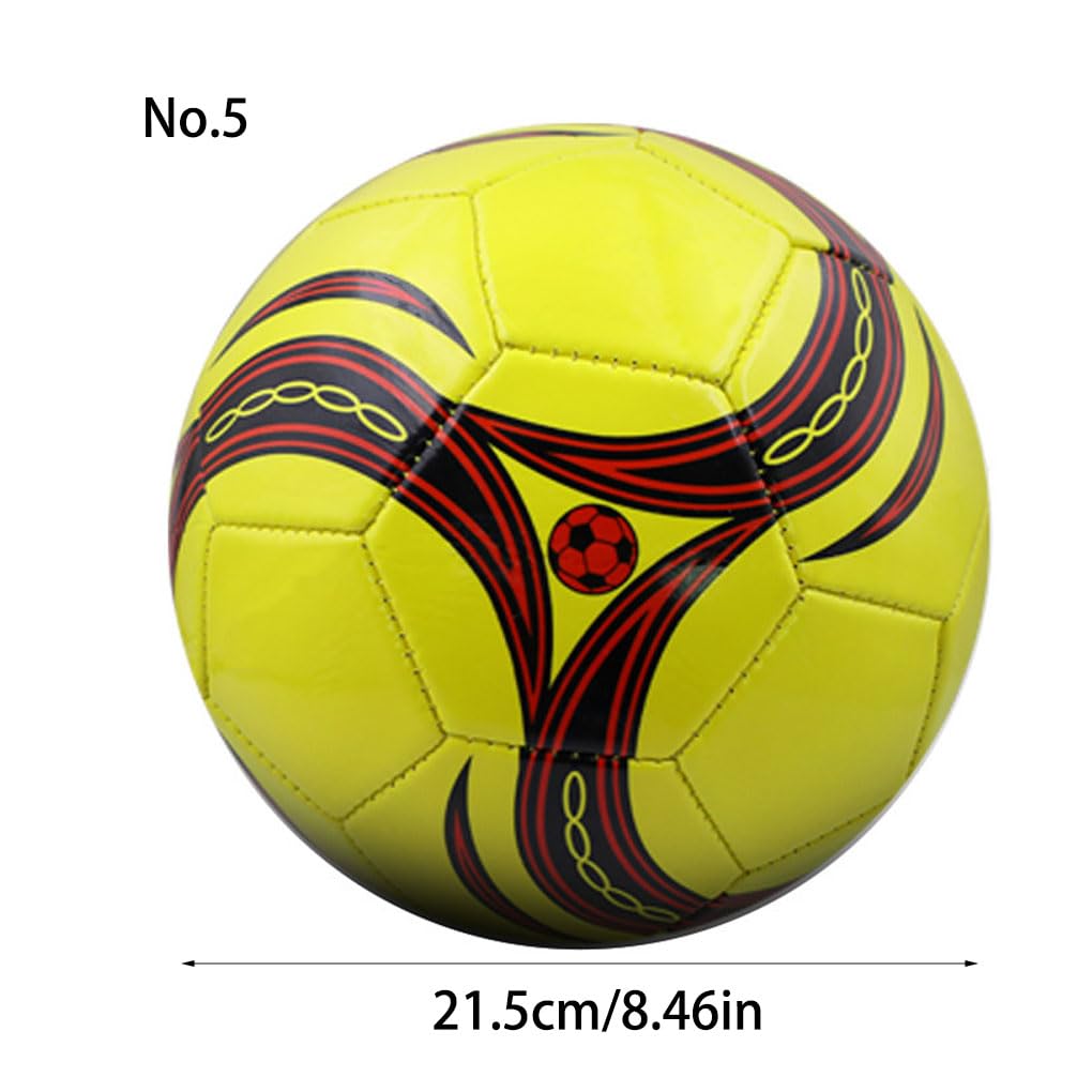Fußball-Trainingsball für Kinder, fördert Teamwork und Spaß, wettbewerbsfähiger PU-Fußball, Größe 4, Fußball-Trainingsball, Gelb, Stil 4
