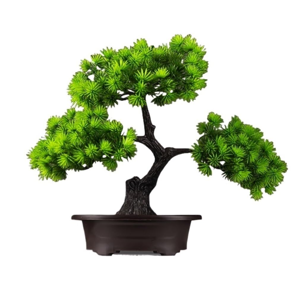Fake Plant Artificial Pine Bonsai Fake Plants Ornaments Plastic Landscape Simulation Tree For Home Room Decoration
