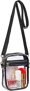 Borsa a Tracolla Trasparente Borsa Tracolla Trasparente Approvata Dallo Stadio Borsa Tracolla con Tracolla Regolabile per Donna Uomo Borsa Trasparente per Concerti, Stadio, Sportivi, Lavoro