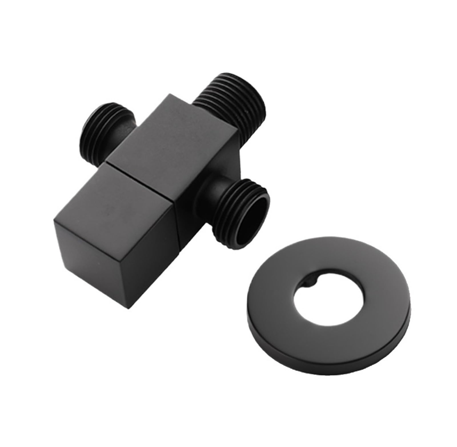 tap Angle Valve, Triangle Valve 1 in 2 Out Brass Angle Bathroom Toilet Filling Valves Wall Mounted Inlet and Outlet Water Stop Valve(Type D)(Type a)