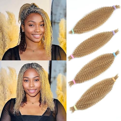 Spring Twist Hair Afro Kinkys Bulk Human Hair Bundles 12