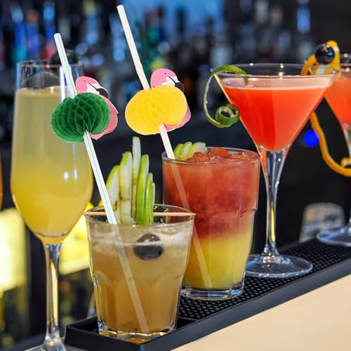 Pitillos desechables para fiestas tropicales x50 miniatura 5