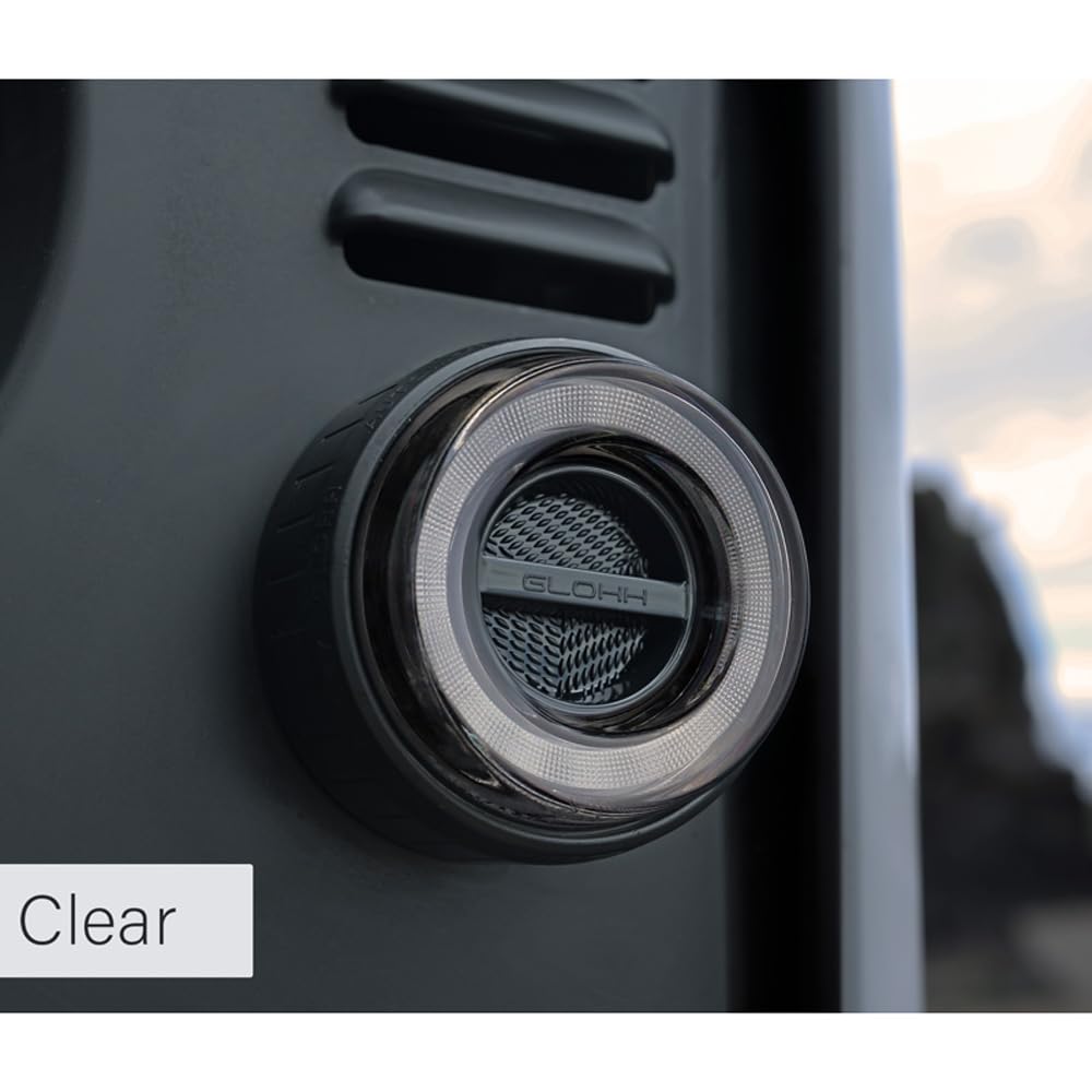 Glohh Światła przednie LED GL-2 kompatybilne z Landrover 90/110 1983-1990 & Defender (LD) 1990-2016 - Przezroczyste (4-częściowe)