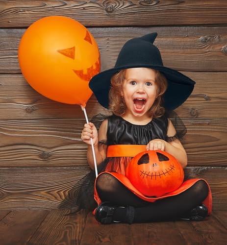 Jastore Halloween Witch Hat for Kids Girl Boy Wide Brim Foldable Halloween Hats for Party Cosplay Costume Accessory4