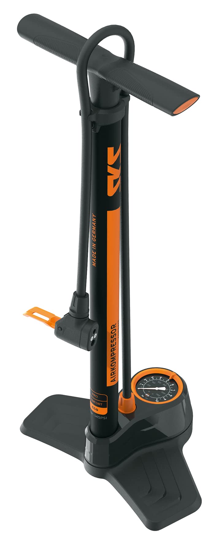SKS Airkompressor Compact 10.0 Bomba de Aire, Unisex, Naranja y Negro, sin información