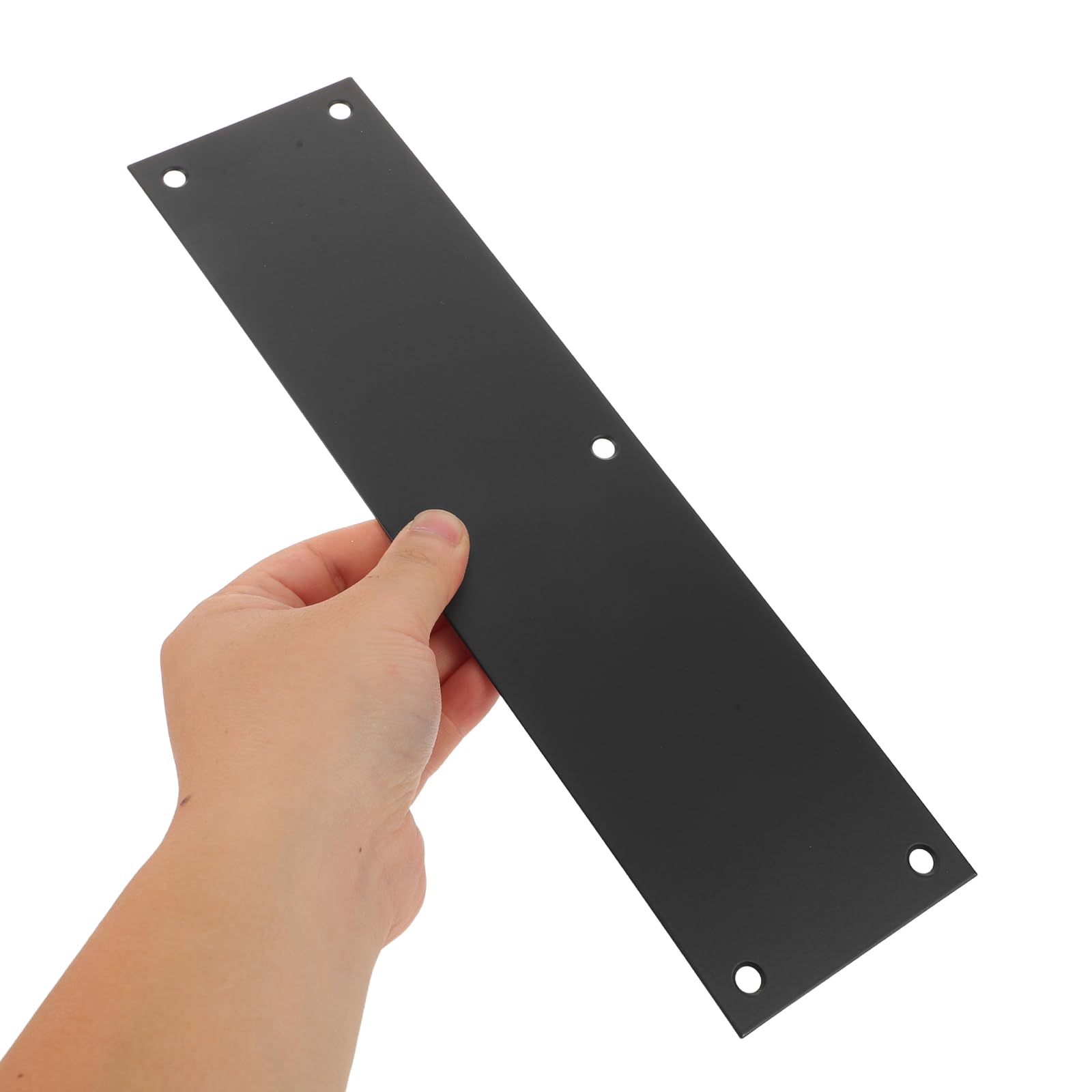 iplusmile Protector de Puerta de Acero Inoxidable 75 X 289 Mm, Placa Protectora Metálica Negra 2 Unidades, Resistente a Impactos y Arañazos, para Protección Inferior en Entradas de Hogar