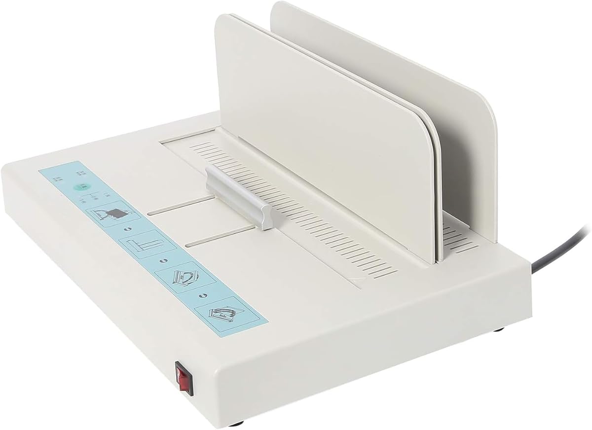 Yaegoo 110V Thermal Binding Machine 1-50MM Binding Thickness Universal Thermal Binding Machine Infrared Light Detecting Hot Melt Machine Contract Document Invoice Folder
