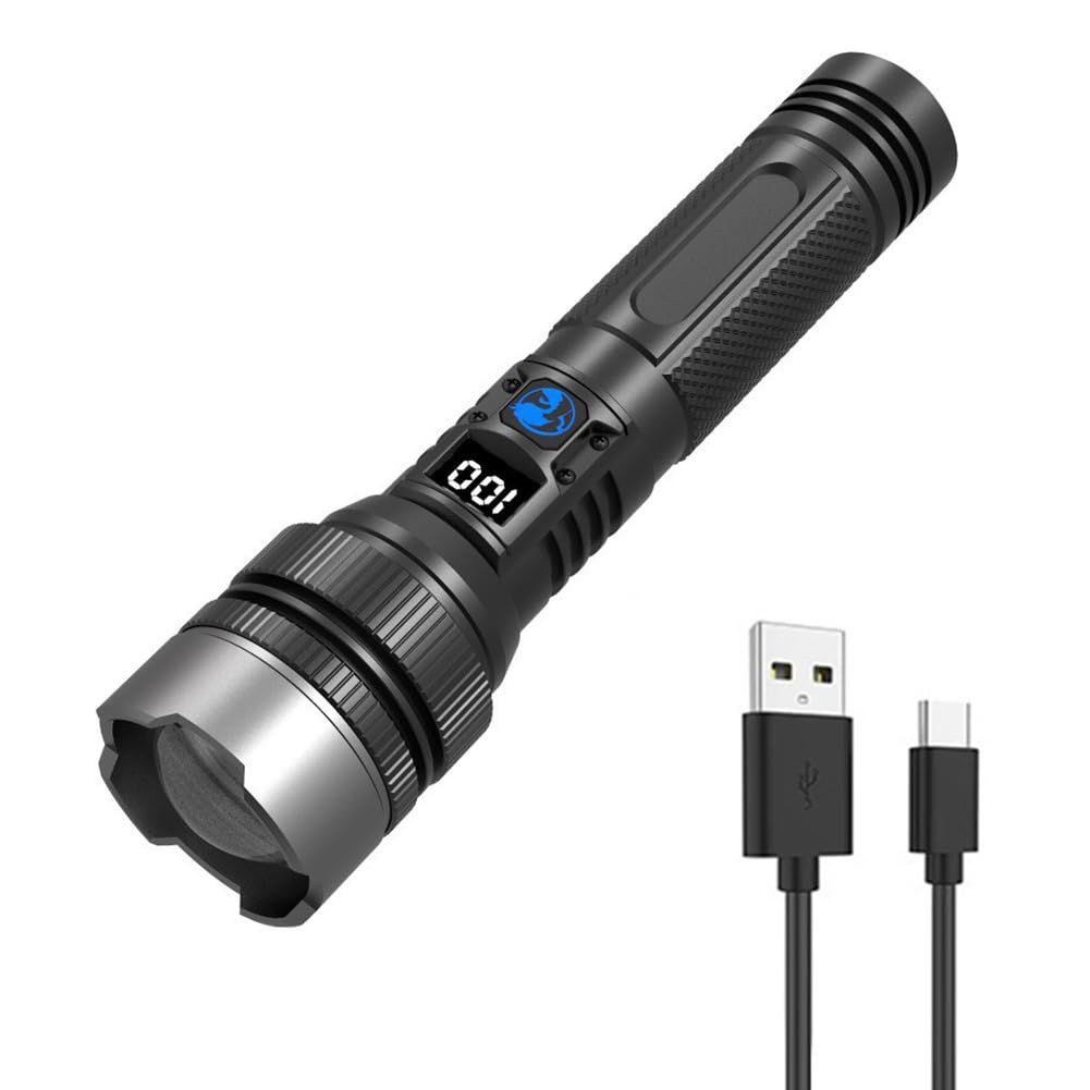 Abs Led Flashlight Rechargeable Flashlight 500 Lumens Flash Light Torch (Abs)