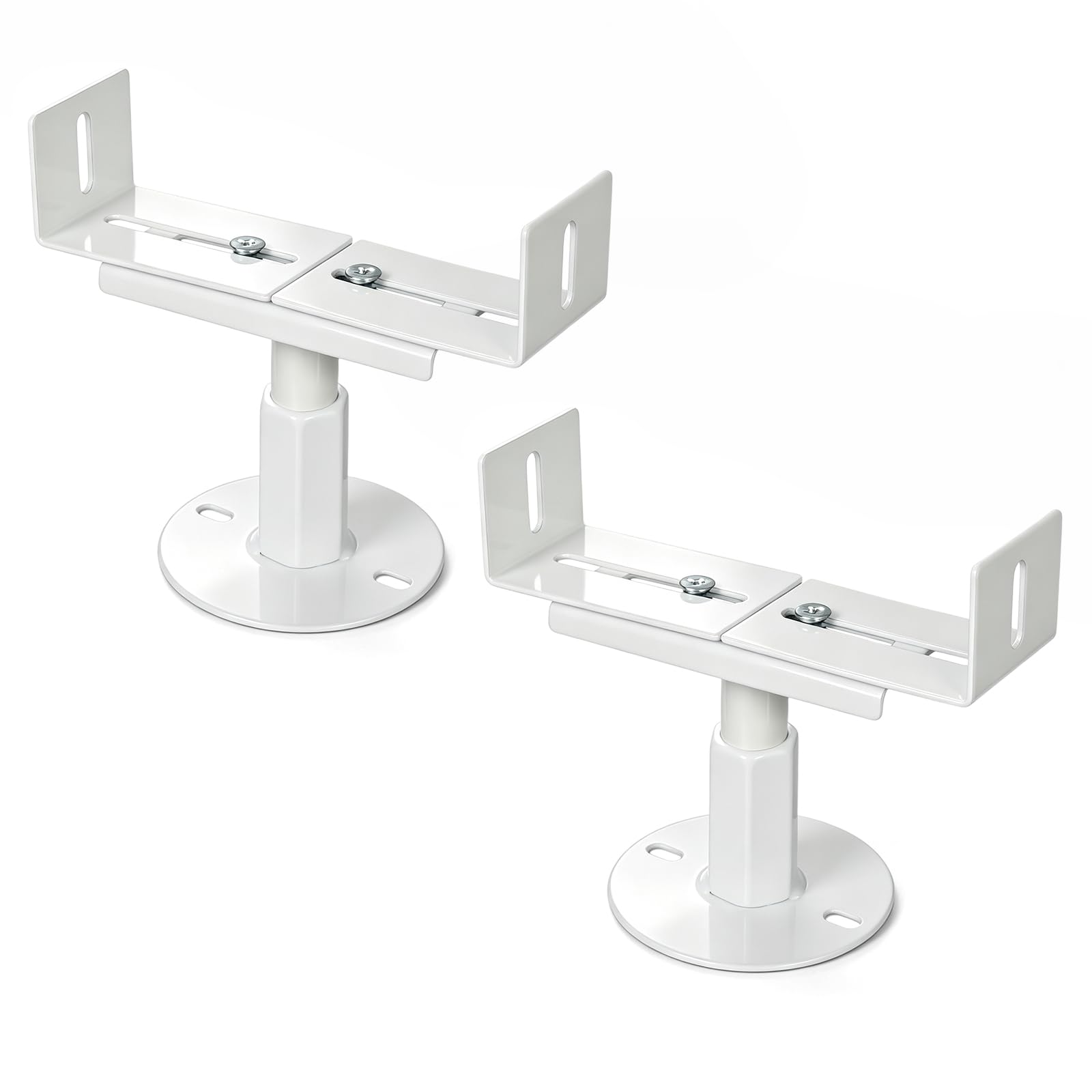 2 Pack Aluminium Radiator Support Feet, Adjustable Floor Brackets for Panel Radiators, 8-13 cm Height Adjustable Radiator Legs