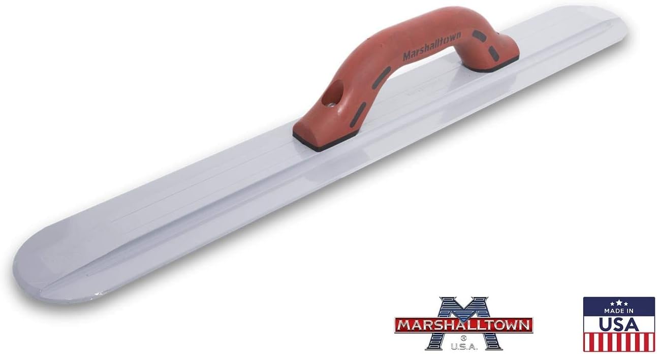 Get Discount 70% Price Magnesium Hand Float Round End 20 x 3-1/8 pair up with a 18 x 4 Finishing Trowel - Concrete Finishing Tools - Marshalltown