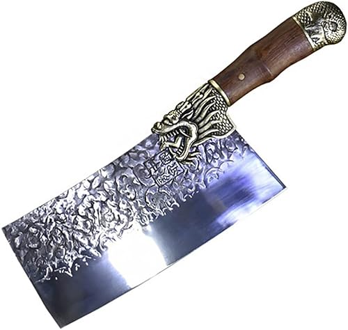 Meat knife Cleaver, 8.3inch Hand Forged Meat Cleaver Sharp Blade Kitchen Knife China Longquan Kitchen Knife Kitchen Slicing Knife Cooking Tools