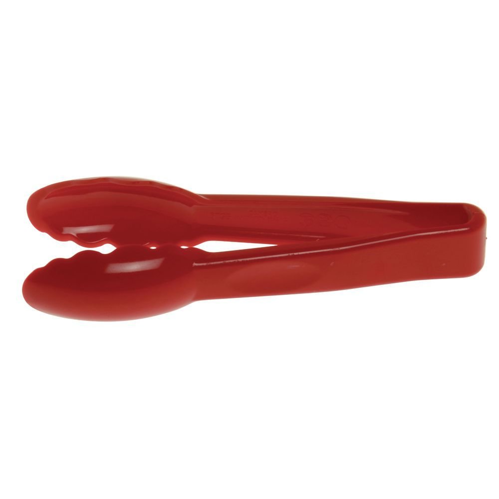 (6TGS404) 6" Scallop Grip Tongs by Cambro – 6-Inch, Plastic, Red, Model 6TGS-404