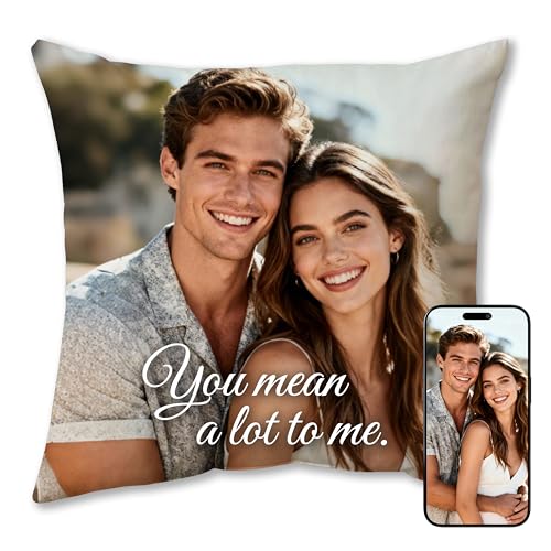 bccpnl Custom Couple Photo & Pet Pillow — Personalize with...