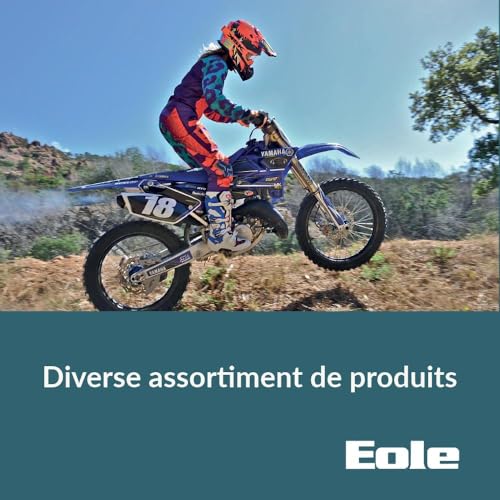Casque cross EOLE HEADBOT bleu jaune ECE 22.06 taille M coque ABS