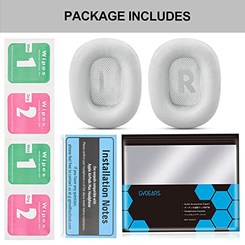 Premium Replacement Ear Cushions For Apple Airpods Max Headphone, Protein Leather Memory Foam Earpads (Protein Leather-White) #TOP5