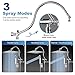 All Metal Shower Head, HOTQING 12'' High Pressure Rainfall Shower Head, Showerhead Combo/Handheld Shower Wand, 15'' Adjustable One-piece Curved Shower Extension Arm, 2 Shower Holders, Polished Chrome