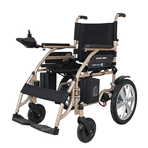 WBDZ Silla de Ruedas Eléctrica Plegable, Silla de Ruedas Eléctrica Plegable Abierta/Rápida La Silla de Ruedas Eléctrica Más Liviana Más Compacta Conducción con Silla de Ruedas Eléctrica o Manual