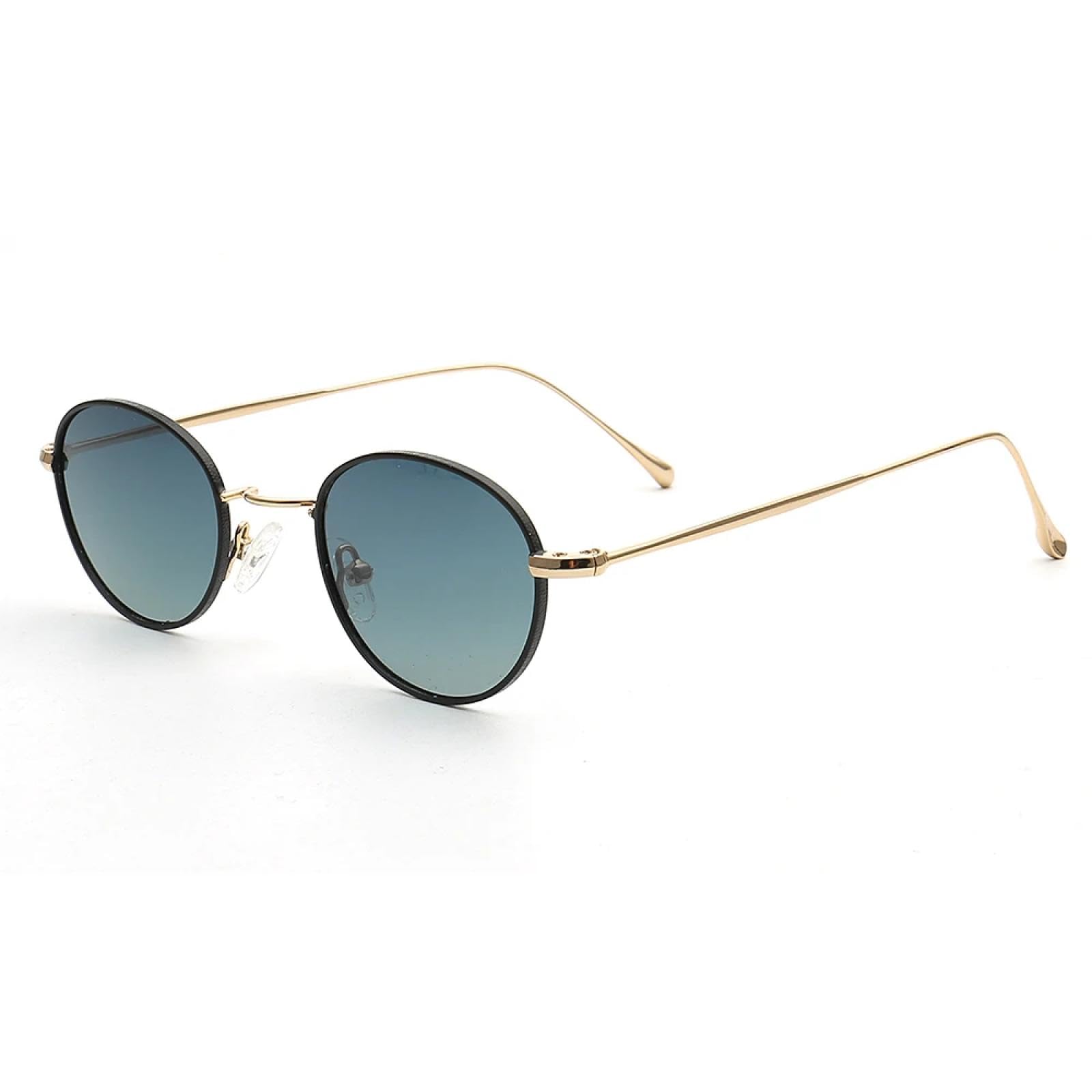 Occhiali da sole da donna Occhiali da sole polarizzati da uomo Montature Uv400 Metallo Blu Rosa Nero Donna Uomo