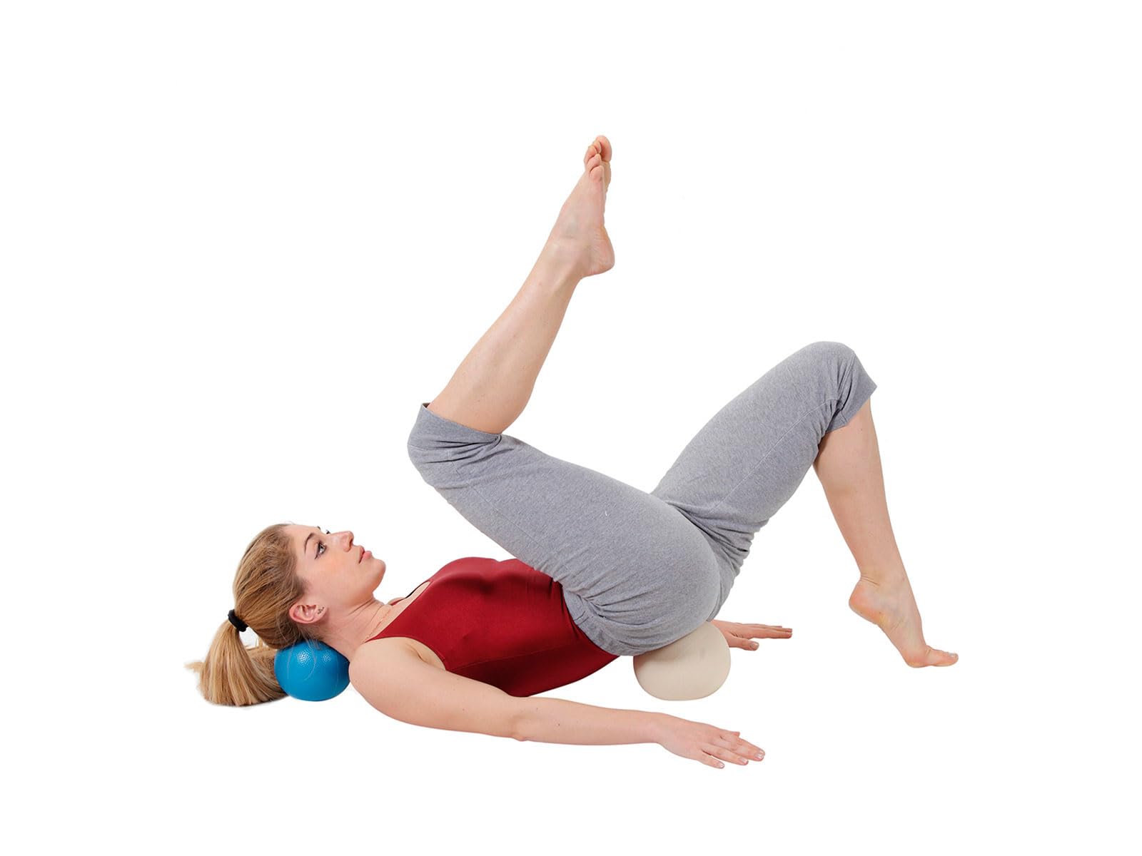 GYMNIC Myofascial Ball, aufblasbarer Ball für Massage und myofasziale Entspannung, ideal für Selbstmassage, Muskelregeneration und gezieltes Training, mit Einstellbarer Dichte