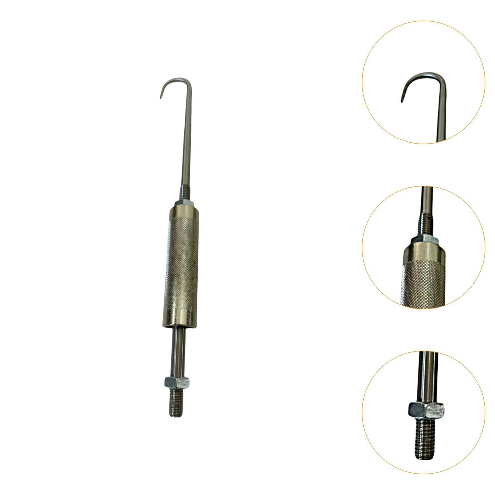 Milageto Gancho para Reparación de Trompetas, Herramienta para Reparación de Instrumentos de Latón, Soporte para Lijado de Tubos de Afinación