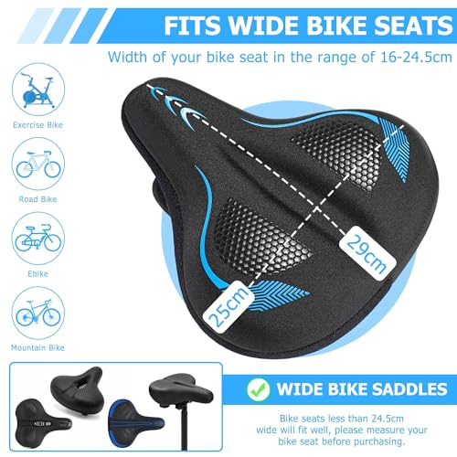 Housse de selle de vélo ultra confortable pour éliminer les douleurs sur VTT