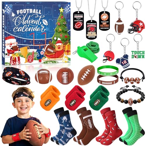 Football Advent Calendar 2025, Christmas Football Advent Calendar for Kids Boys