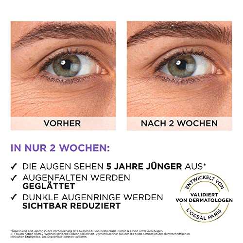 L'Oréal Paris Augenserum mit 1,5% Hyaluronsäure und 1% Koffein für eine strahlende Augenpartie, Mit kühlendem Kugel… - Image 7