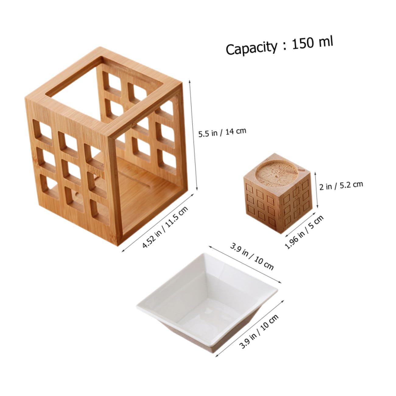 Quemador 150ml de Cerámica de Aceites Madera Esenciales