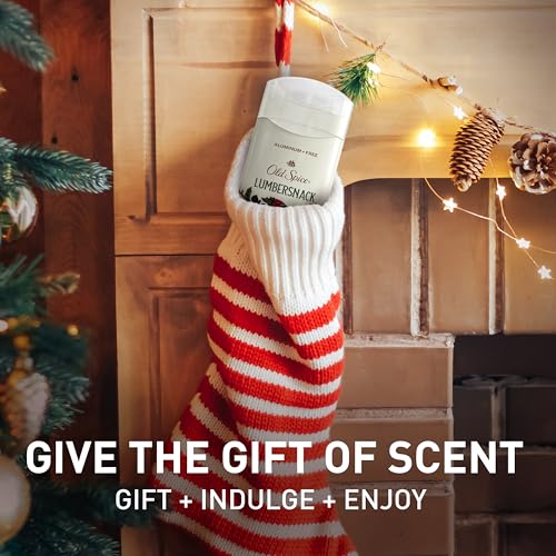 Image of Old Spice Aluminum Free Deodorant for Men, Holidudes Limited Edition, 24 /7 Holiday Freshness, Odor Protection, Stocking Stuffer, Lumbersnack with Fresh Pine Scent, 3.0 oz
