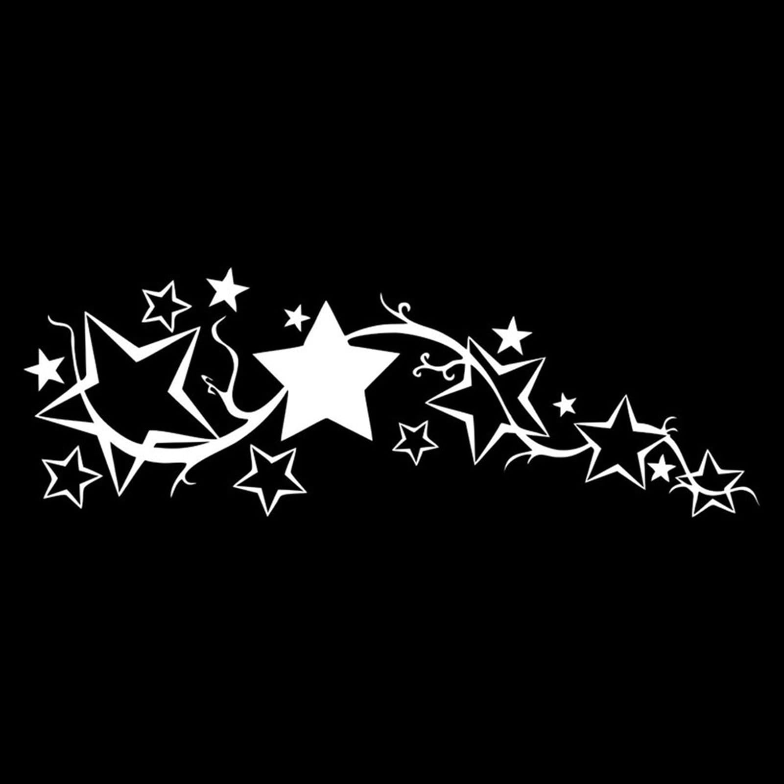 matumou Bright Star Car Window Sticker Motorcycle Truck Body Decal Reflective Decor