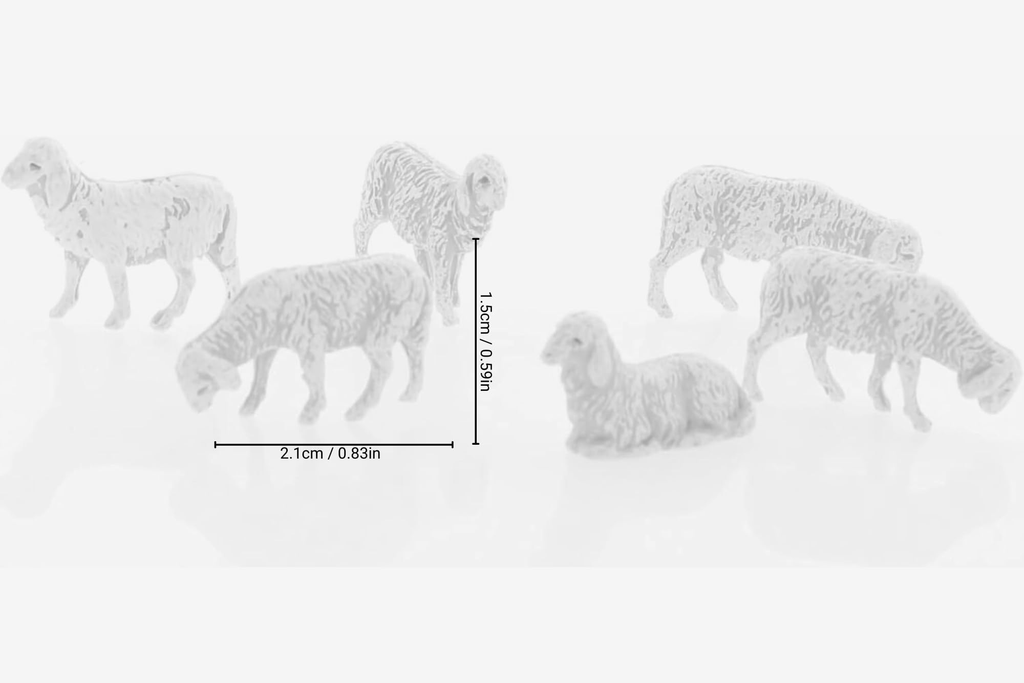 Re Magi Presepe 3,5 Cm Landi - Statuine Indistruttibili Pittate A Mano Made In Italy - Foto 7